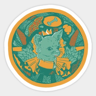 Mountain Green Circle of the Chihuahua Sticker